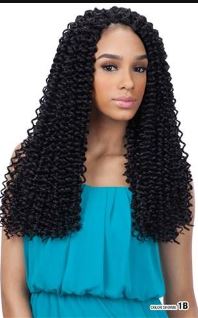 SHAKE N GO FREETRESS EQUAL 3X PRE-LOOP WATER WAVE 16, FRONT VIEW